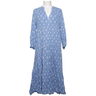 Robe longue (Bleu, Blanc) de Goa Coton