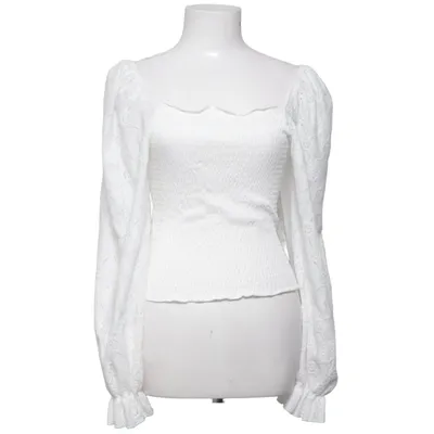 Topp (Vit) från Bubbleroom Bomull, Elastan, Polyester