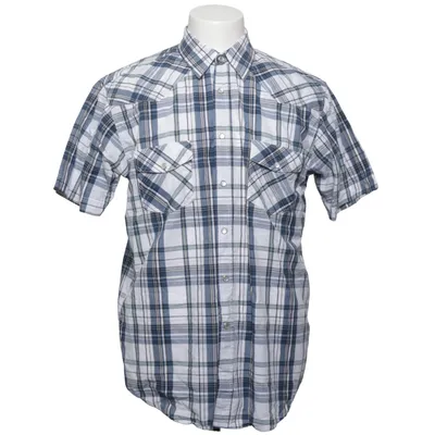 Chemise à manches courtes (Bleu, Blanc) de Identity Coton