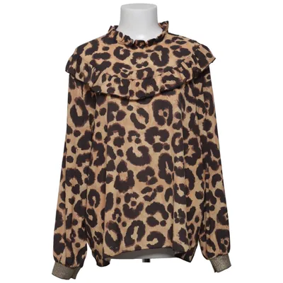 Blouse (Brown, Black, Beige) from Lacony Elastane, Polyester