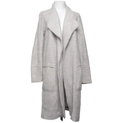 Coat (Gray) from Zara Trafaluc Outerwear Collection Viscose, Wool