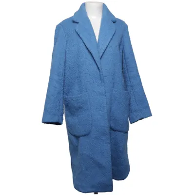 Frakke (Blå) fra Mango Casual Bomuld, Polyester, Uld