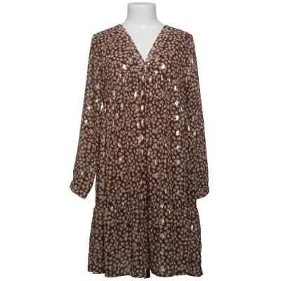 Jurk (Bruin, Goud, Meerkleurig) van Senes Polyester, Viscose