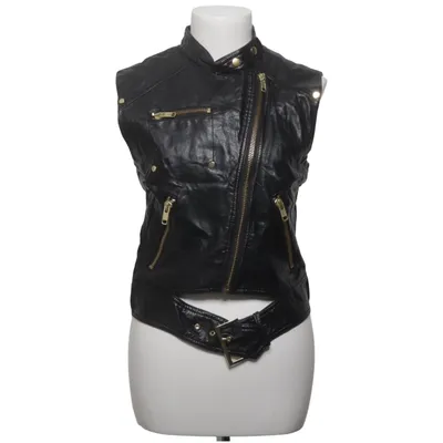 Biker gilet (Zwart) van H&M Imitatieleer, Polyester