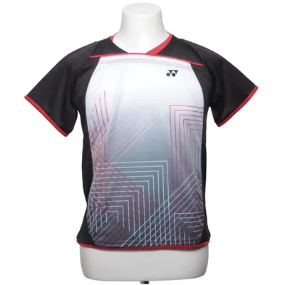 Practice jersey (Black, White, Red) from Yonex Polyester