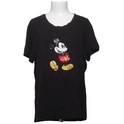 T-shirt (Sort) fra Disney Bomuld, Elastan, Viscose