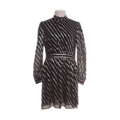 Klänning (Svart, Silverfärgad) från Michael Kors Metallfiber, Polyester, Silke