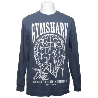 Lange mouwen shirt (Blauw) van Gymshark Katoen