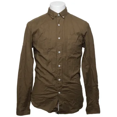 Overhemd (Bruin) van Topman Katoen, Elastaan