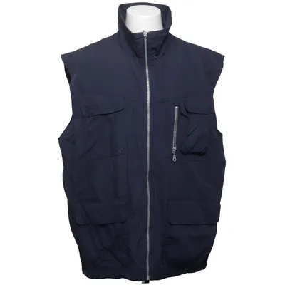 Outer vest (Blue) from Marcel Clair Cotton, Polyester