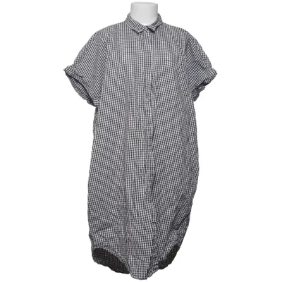 Shirt dress (Black, White) from Monki Cotton
