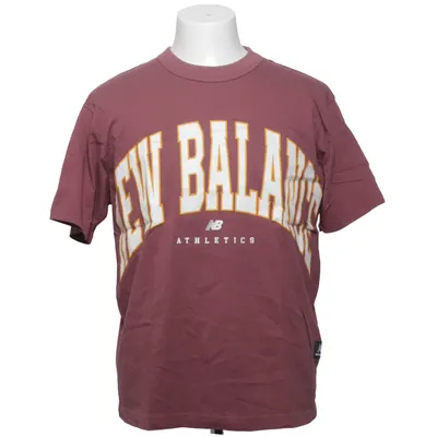 T-shirt (Marron) de New Balance Coton, Polyester