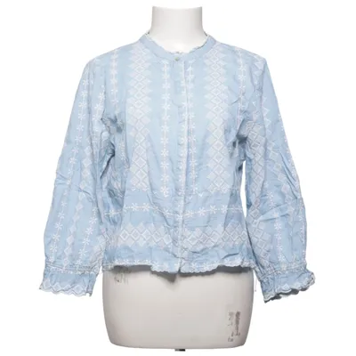 Blouse (Blauw, Wit) van Zara