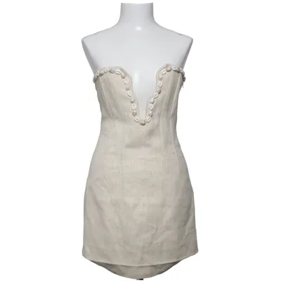 Klänning (Beige) från H&M Edition Bomull, Linne, Polyester