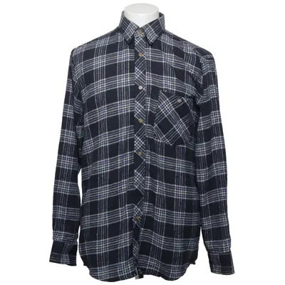 Flannel shirt (Blue, White, Black) from Woodstock Cotton, Polyester