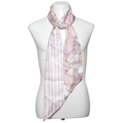 Suit scarf (Pink, White) from Plomo o Plata Silk