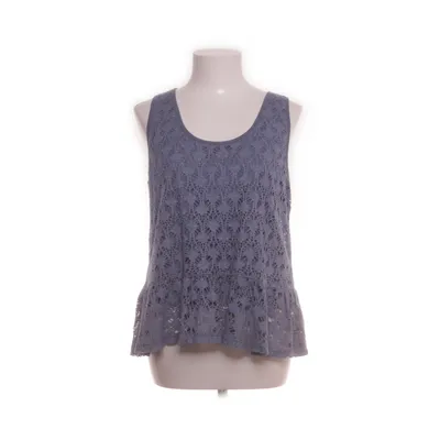 Top (Blue) from Dotted Blue Elastane, Polyester, Viscose