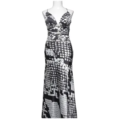 Evening gown (Black, White) from Terani Polyester