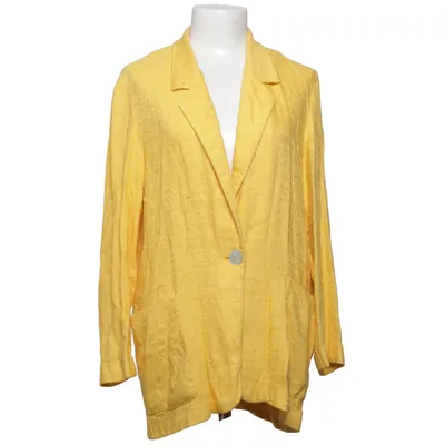 Blazer (Yellow) from Liz Baker Acetate, Linen, Viscose