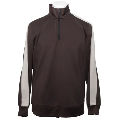 Sweatshirt (Brown, White) from Black Rebel Elastane, Polyester