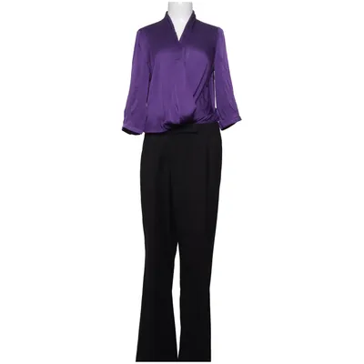 Jumpsuit (Lila, Schwarz) von Claudia Sträter Elasthan, Polyester, Seide, Viskose