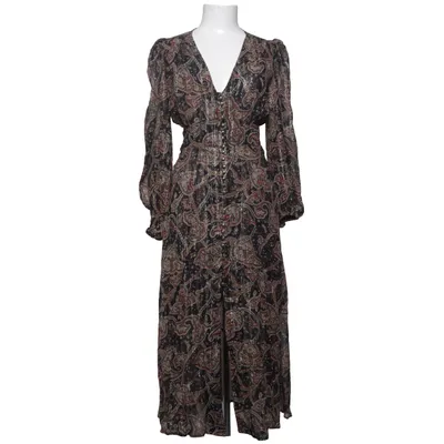 Robe longue (Noir, Multicolore) de The Kooples Soie