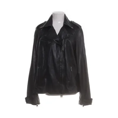 Läderjacka (Svart) från Violeta by Mango Skinn, Polyester