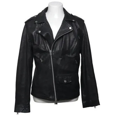 Veste de motard (Noir) de Adam Cuir, Polyester