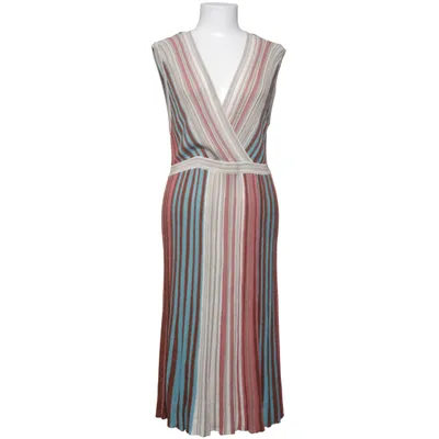 Robe longue (Bleu, Marron, Blanc, Rose) de Comma Fibre métallique, Polyester, Viscose
