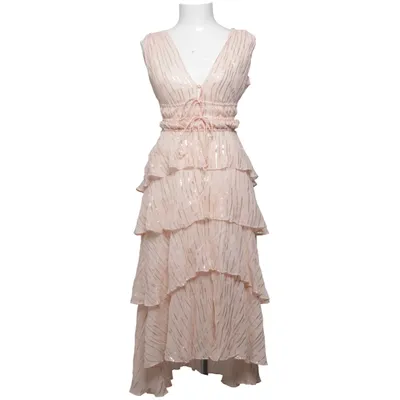 Robe (Rose, Or) de Maje Coton, Élasthane, Fibre métallique, Polyester, Soie