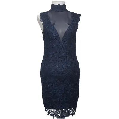Robe de cocktail (Bleu) de Model Behaviour Élasthane, Polyester