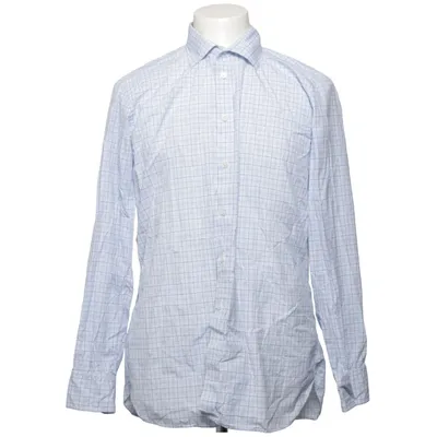 Shirt (Blauw, Wit) van Turnbull & Asser Katoen