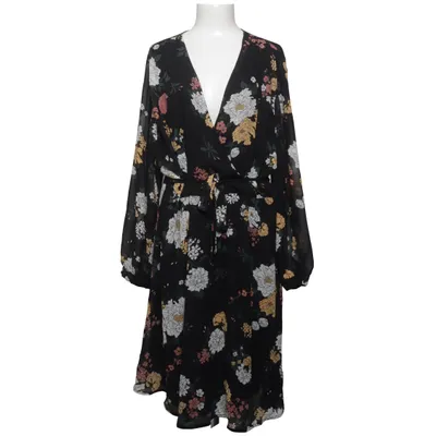 Omlottklänning (Svart, Flerfärgad) från Anna Field Curvy Polyester