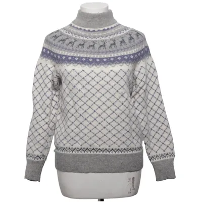 Trui (Wit, Grijs, Blauw) van Haust Collection Angora, Metallvezel, Nylon, Wol