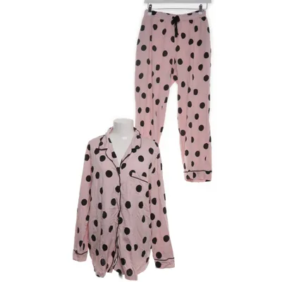 Pyjamasz (Pink, Sort) fra BPC Bonprix Collection Bomuld