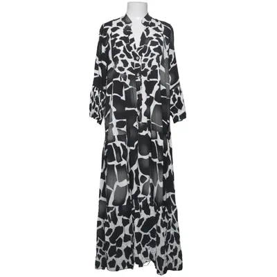 Långklänning (Svart, Vit)