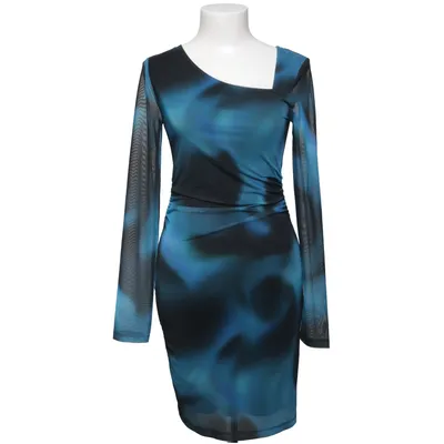 Jurk (Blauw, Zwart, Meerkleurig) van C&A Elastaan, Polyester