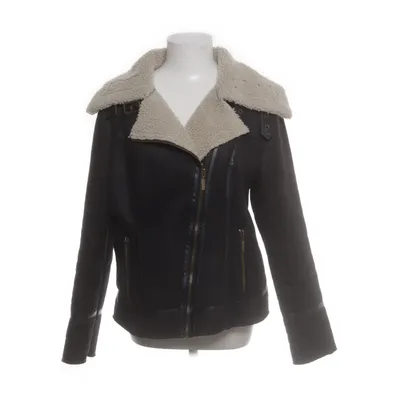 Shearling jas (Zwart) van Denim Co Polyester