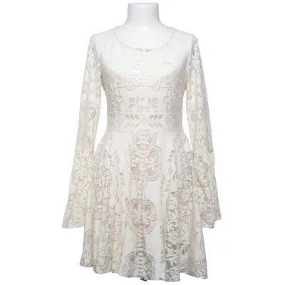 Dress (White) from Free People Nylon, Viscose