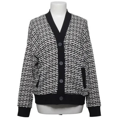 Cardigan (Black, White) from Bialcon Cotton, Elastane, Polyester