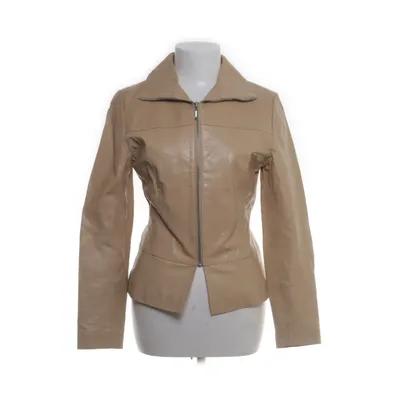 Läderjacka (Beige) från Amoress Skinn, Viskos