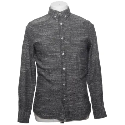 Button down shirt (Gray, Black) from RVLT Revolution Cotton, Polyester