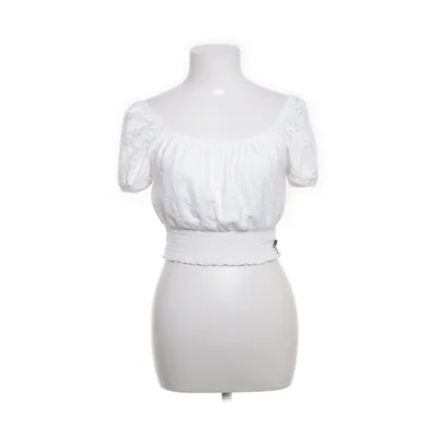 Crop top (White) from Hollister Cotton, Elastane, Polyester