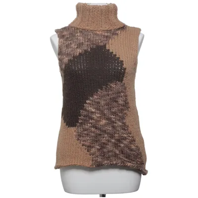 Pull sans manches (Beige, Marron, Multicolore) de Cristina Gavioli Acrylique, Laine