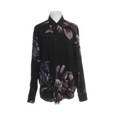 Skjorta (Svart, Flerfärgad) från H&M Man Bomull, Viskos