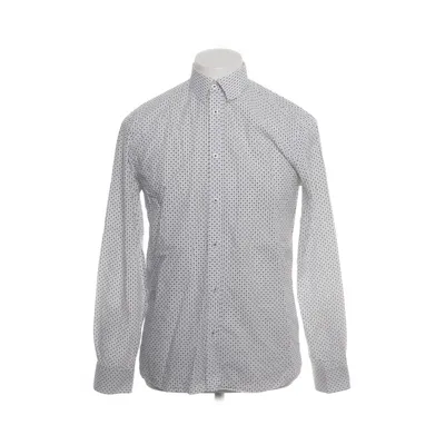 Shirt (Wit, Blauw) van Bläck Katoen