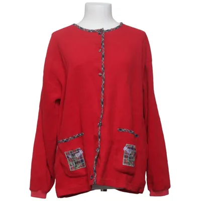 Cardigan (Red, Multicolored) from Tulchan Polyester
