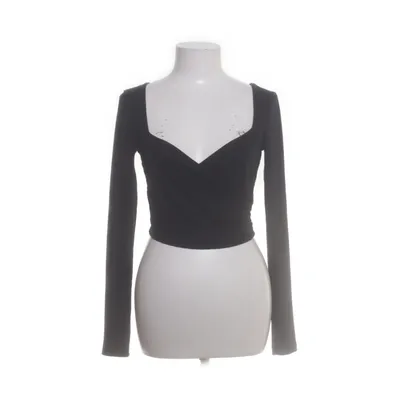 Crop top (Black) from NA-KD Elastane, Polyester, Viscose