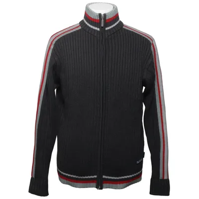 Strickjacke (Grau, Rot, Weiß) von Pole Position