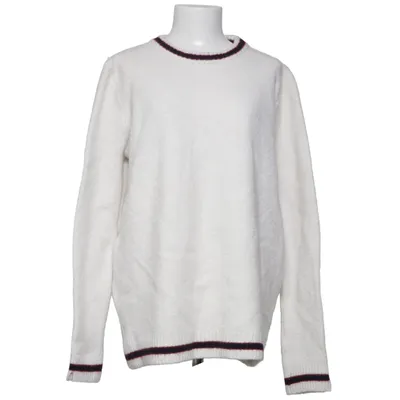 Tröja (Vit, Blå) från Zara Knit Akryl, Elastan, Polyamid, Viskos, Ull